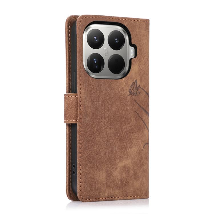 For Xiaomi 15T Pro 5G Orchid Butterfly Embossed Leather Phone Case