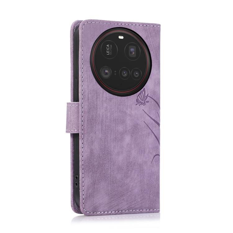 For Xiaomi 15 Ultra Orchid Butterfly Embossed Leather Phone Case