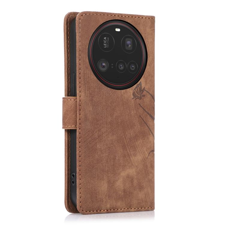 For Xiaomi 15 Ultra Orchid Butterfly Embossed Leather Phone Case