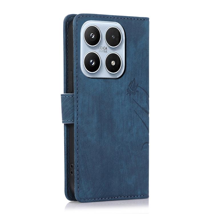 For Xiaomi 17 Orchid Butterfly Embossed Leather Phone Case