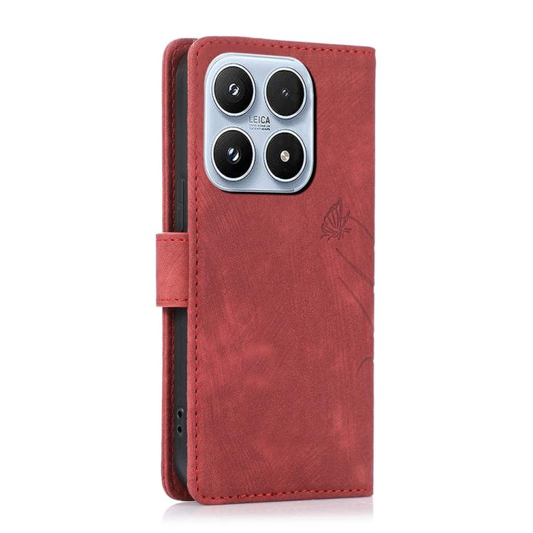 For Xiaomi 17 Orchid Butterfly Embossed Leather Phone Case