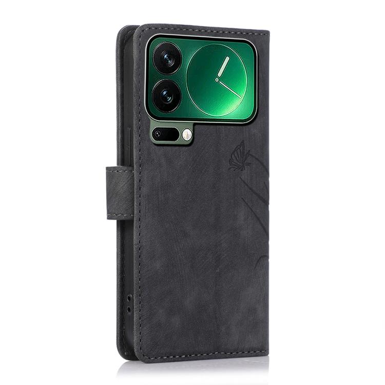 For Xiaomi 17 Pro Orchid Butterfly Embossed Leather Phone Case