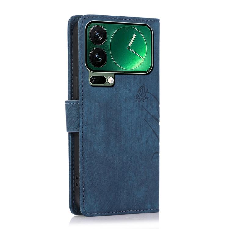 For Xiaomi 17 Pro Orchid Butterfly Embossed Leather Phone Case