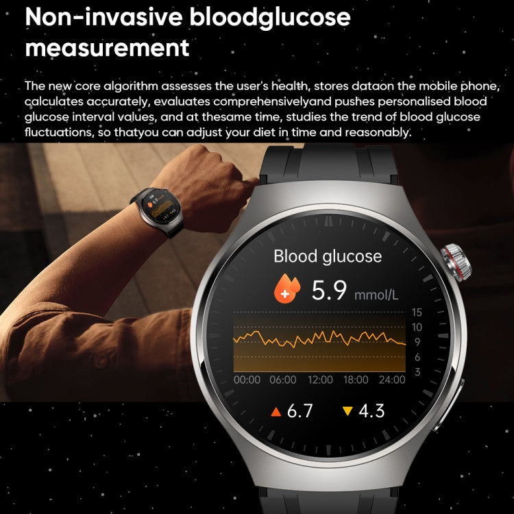 MT200 1.43 inch AMOLED IP67 Steel Band Smart Call Watch, Support ECG