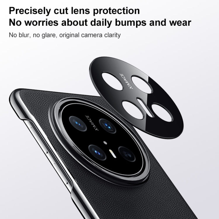 For Huawei Mate 70 Plain Leather Series Shockproof Phone Case