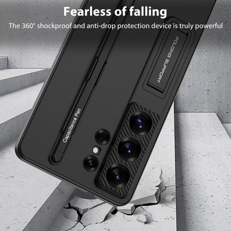 For Samsung Galaxy S26 Ultra 5G GKK Ultra-thin Holder Phone Case with Pen Slots & Stylus Pen