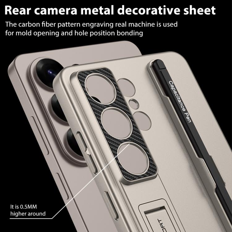 For Samsung Galaxy S26 Ultra 5G GKK Ultra-thin Holder Phone Case with Pen Slots & Stylus Pen
