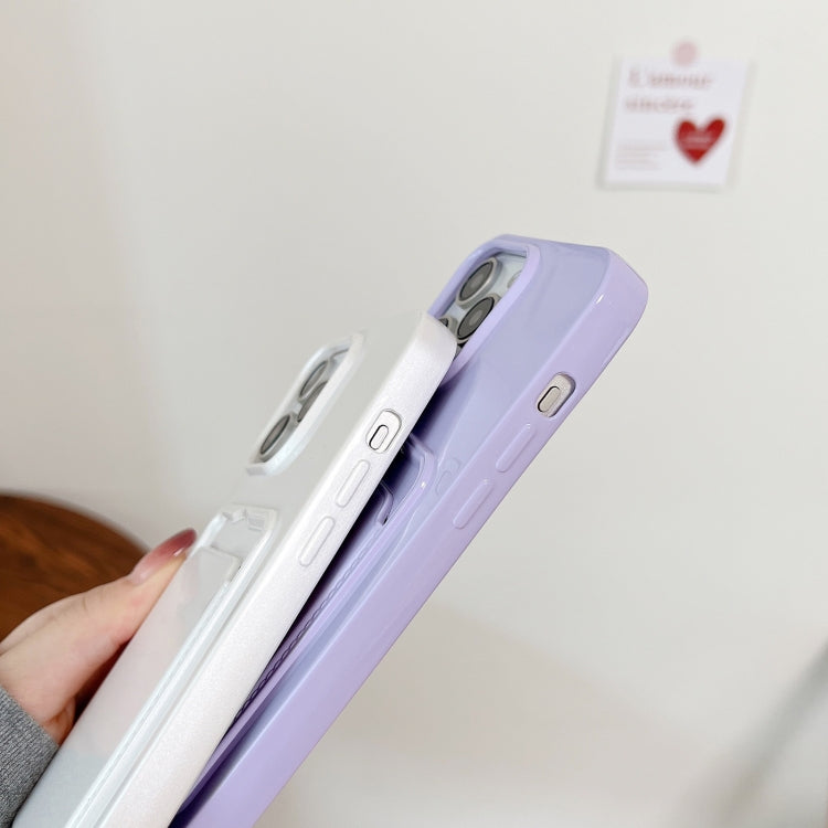 For iPhone 16 Dopamine Card Slot Phone Case with Lanyard