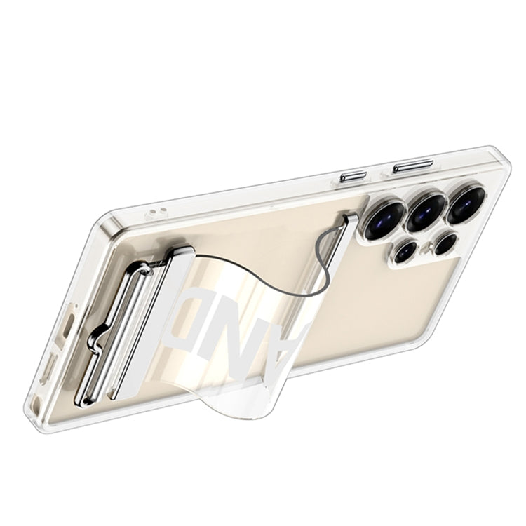 For Samsung Galaxy S25 Ultra 5G GKK Space Series Clear Wristband Holder Phone Case