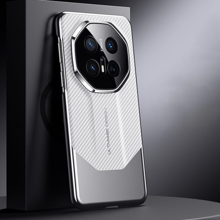 For Huawei Mate 70 RS Ultimate Platinum Carbon Fiber Imitation Ultimate Design Phone Case