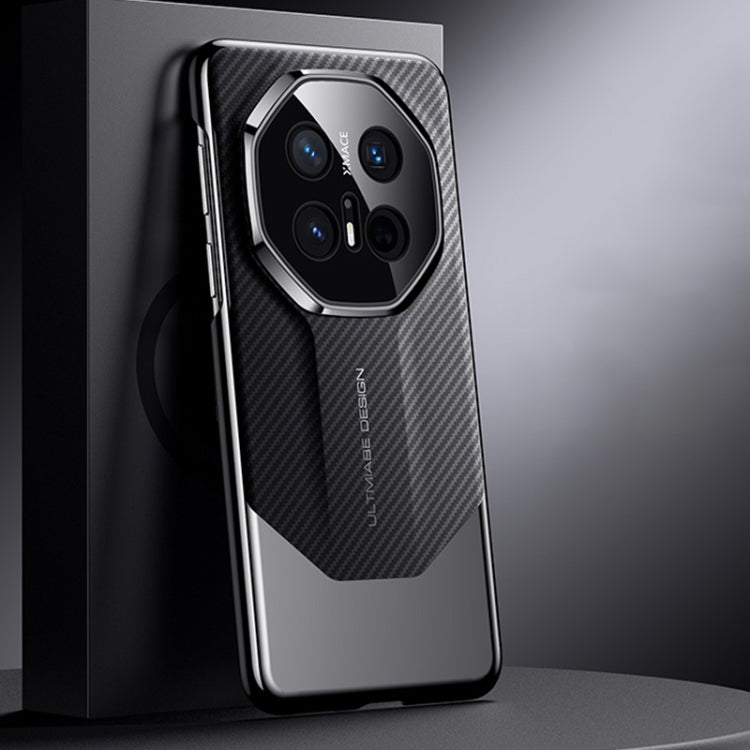For Huawei Mate 70 Pro / 70 Pro+ Platinum Carbon Fiber Imitation Ultimate Design Phone Case