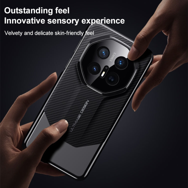 For Huawei Mate 70 Pro / 70 Pro+ Platinum Carbon Fiber Imitation Ultimate Design Phone Case