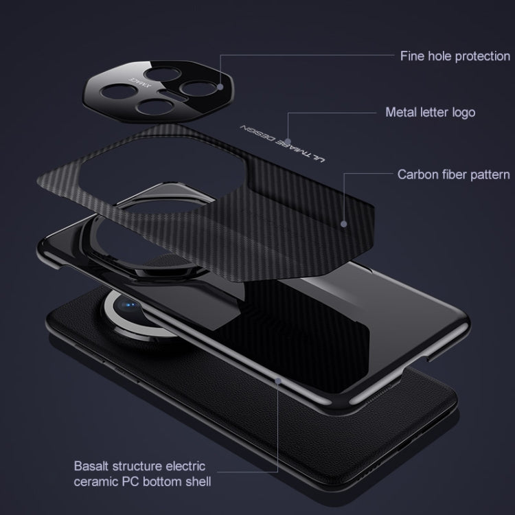For Huawei Mate 70 Platinum Carbon Fiber Imitation Ultimate Design Phone Case
