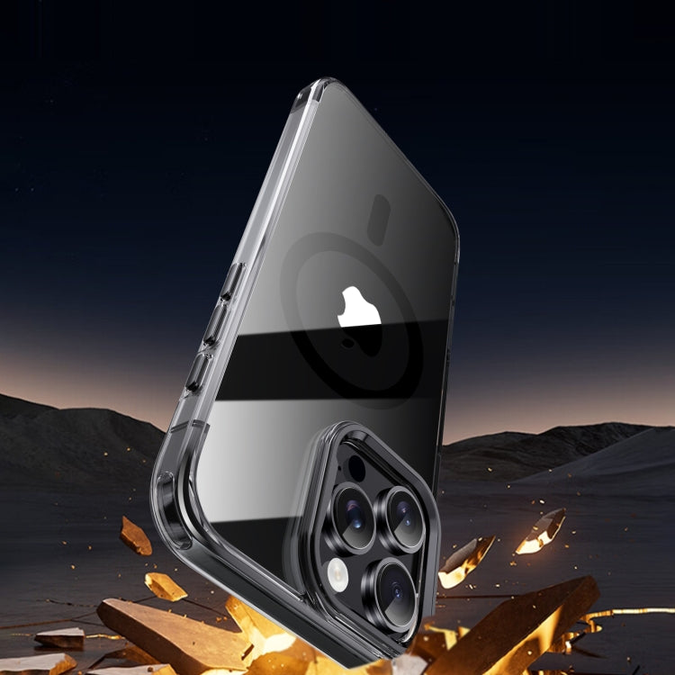For iPhone 16 Pro Max Jazz 3 in 1 Magnetic MagSafe Crystal Phone Case