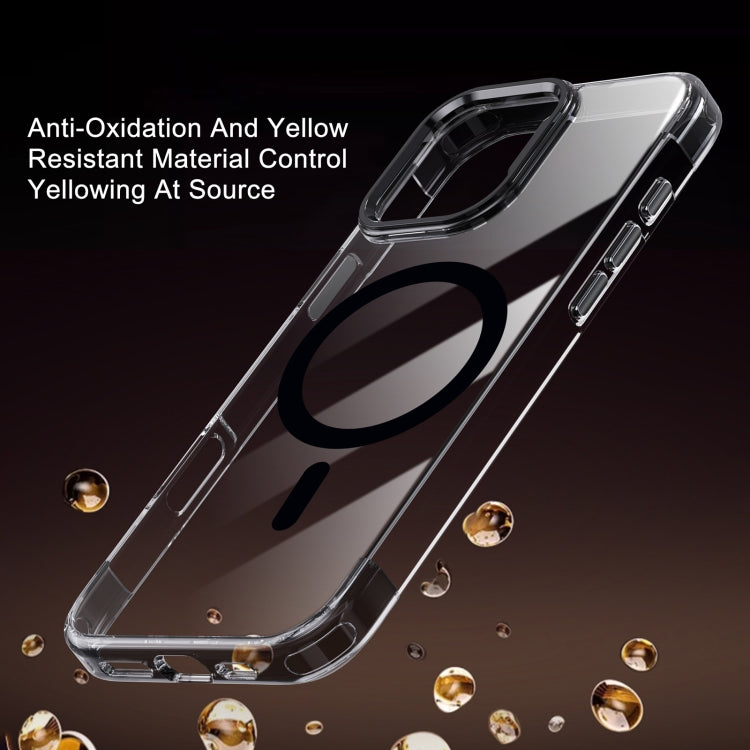 For iPhone 16 Pro Max Jazz 3 in 1 Magnetic MagSafe Crystal Phone Case