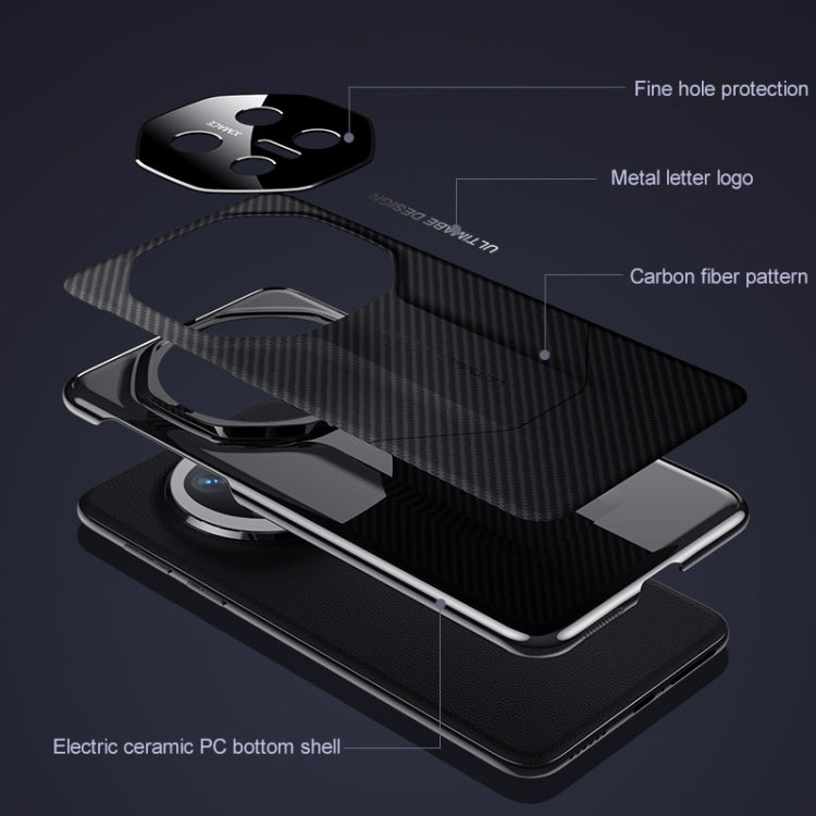 For Huawei Mate 80 Pro Max Premium Carbon Fiber Imitation Ultimate Design Phone Case