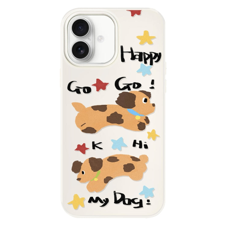 For iPhone 16 Skin Feeling Jelly TPU Hybrid PC Phone Case