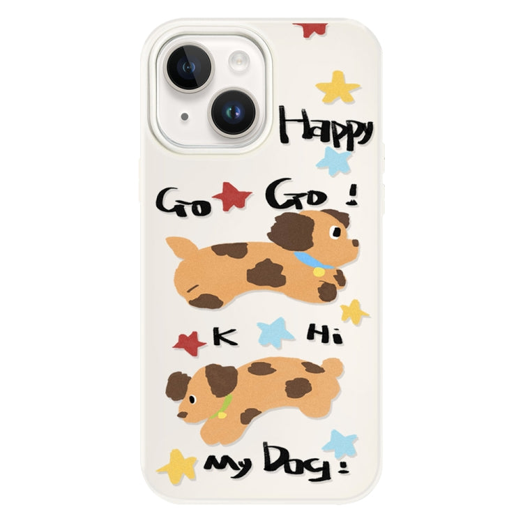 For iPhone 15 Skin Feeling Jelly TPU Hybrid PC Phone Case