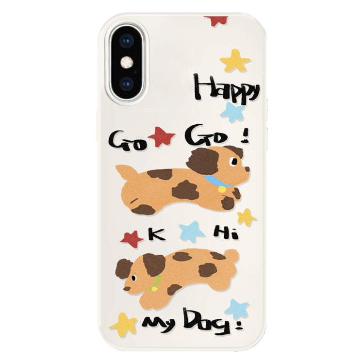 For iPhone X / XS Skin Feeling Jelly TPU Hybrid PC Phone Case