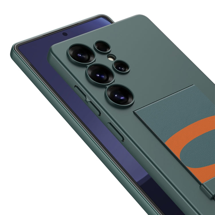 For Samsung Galaxy S25 Ultra 5G GKK Ultra-thin Wristband Holder Phone Case