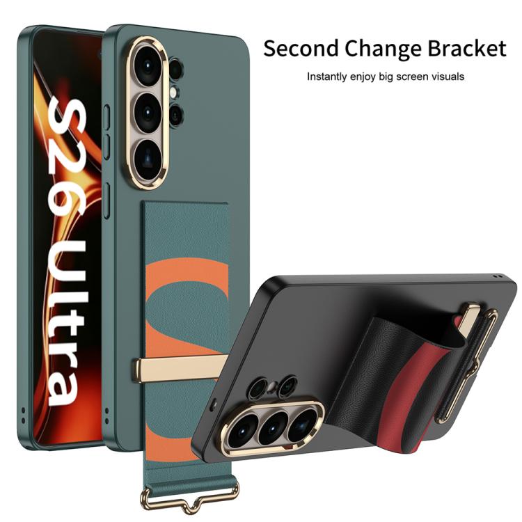 For Samsung Galaxy S26 Ultra 5G GKK Ultra-thin Wristband Holder Phone Case