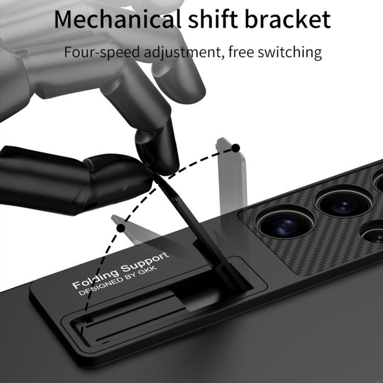 For Samsung Galaxy S25 Ultra 5G GKK Ultra-thin Shockproof Phone Case with Holder / Pen