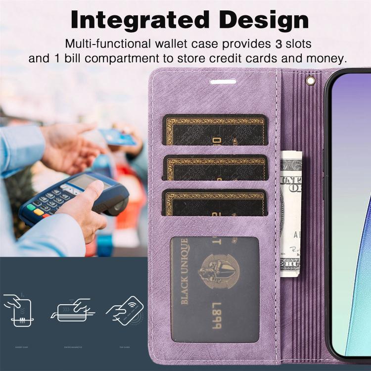 For Redmi 14C 4G / Poco C75 Orchid Butterfly Embossed Leather Phone Case