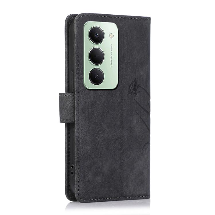 For Redmi 15 5G Global / 15 4G SEA 169.5mm Orchid Butterfly Embossed Leather Phone Case