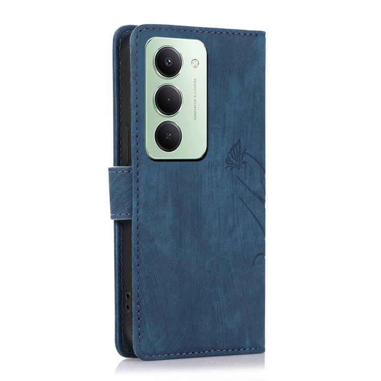For Redmi 15 5G / 4G EU 171mm Orchid Butterfly Embossed Leather Phone Case