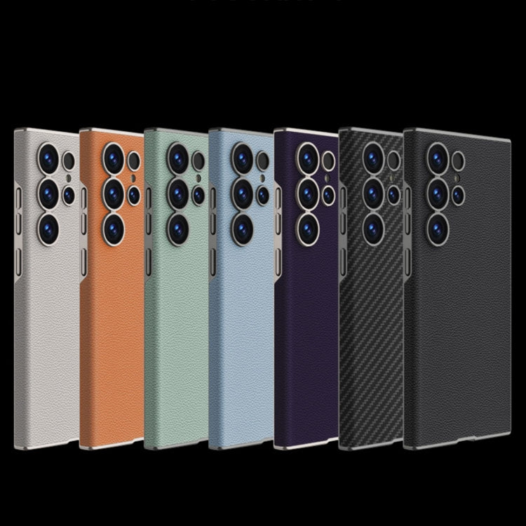 For Samsung Galaxy S25 Ultra 5G GKK Skin-feeling Leather Curved Phone Case