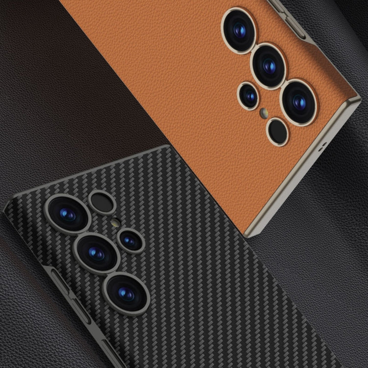 For Samsung Galaxy S25 Ultra 5G GKK Skin-feeling Leather Curved Phone Case