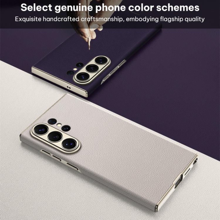 For Samsung Galaxy S26 Ultra 5G GKK Skin-feeling Leather Curved Phone Case