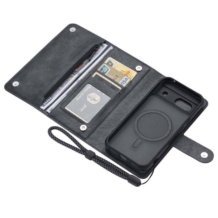 For Google Pixel 8a ViLi GVB Series MagSafe Magnetic RFID Leather Phone Case