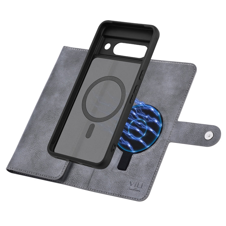 For Google Pixel 8a ViLi GVB Series MagSafe Magnetic RFID Leather Phone Case