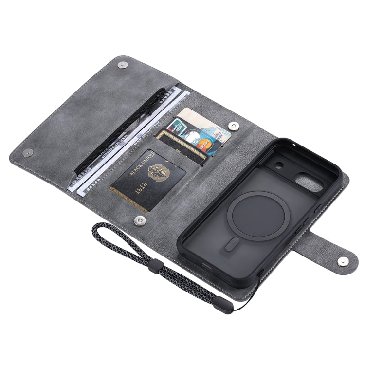 For Google Pixel 8a ViLi GVB Series MagSafe Magnetic RFID Leather Phone Case