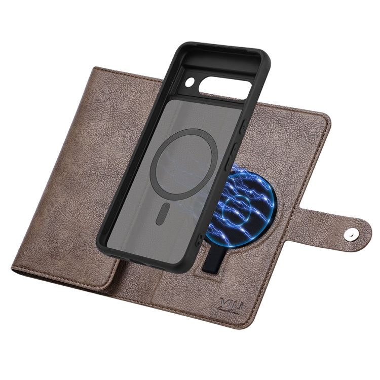 For Google Pixel 8a ViLi GVB Series MagSafe Magnetic RFID Leather Phone Case