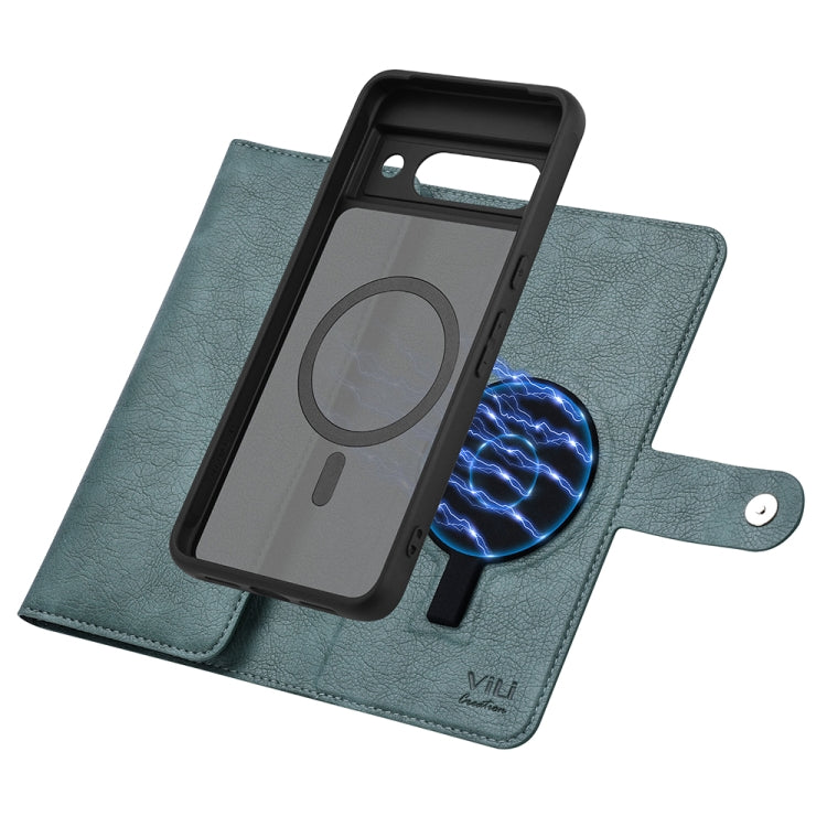 For Google Pixel 8a ViLi GVB Series MagSafe Magnetic RFID Leather Phone Case
