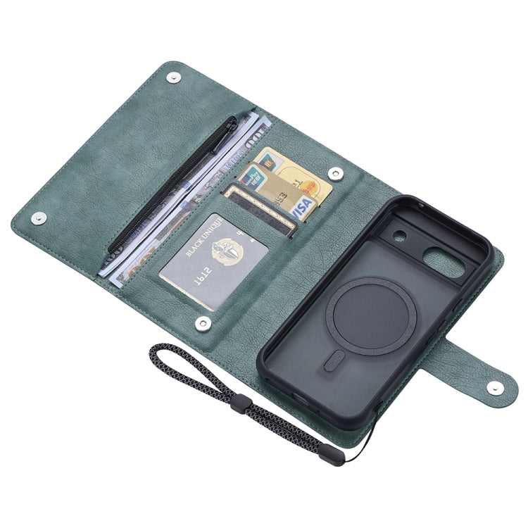 For Google Pixel 8a ViLi GVB Series MagSafe Magnetic RFID Leather Phone Case