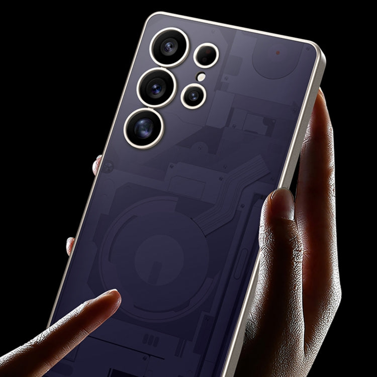 For Samsung Galaxy S25 Ultra 5G GKK AG Craft Skin Feel Circuit Diagram Edition Full Coverage Phone Case