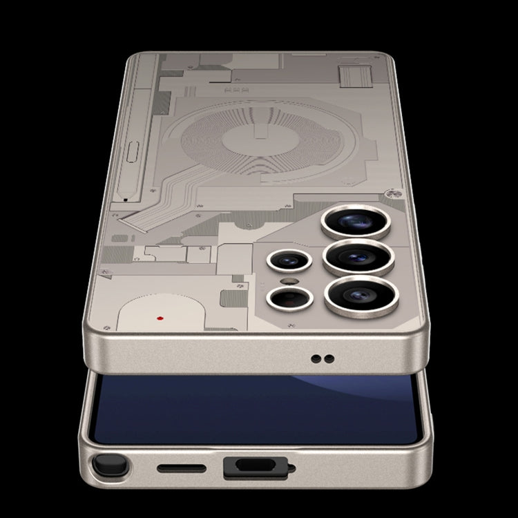 For Samsung Galaxy S25 Ultra 5G GKK AG Craft Skin Feel Circuit Diagram Edition Full Coverage Phone Case