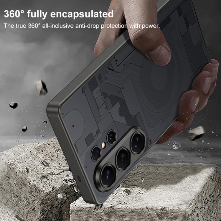 For Samsung Galaxy S26 Ultra 5G GKK AG Craft Skin Feel Circuit Diagram Edition Full Coverage Phone Case