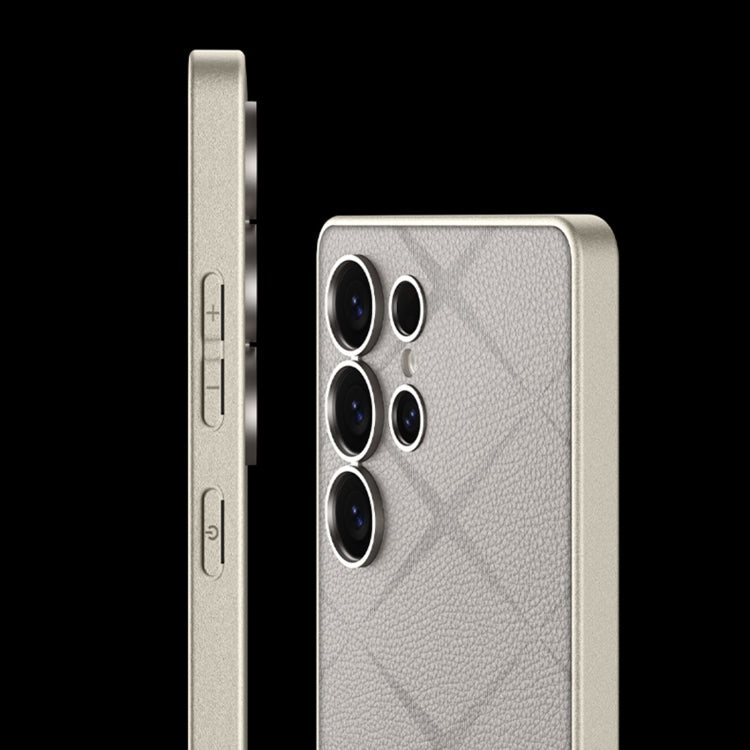 For Samsung Galaxy S25 Ultra 5G GKK Asterism Metal Paint Skin Feel Leather Full Coverage Phone Case