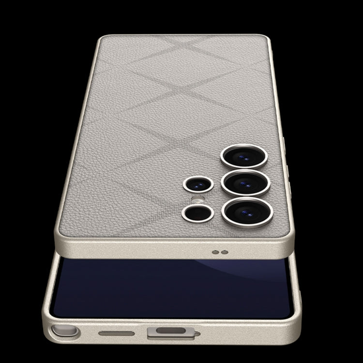 For Samsung Galaxy S25 Ultra 5G GKK Asterism Metal Paint Skin Feel Leather Full Coverage Phone Case
