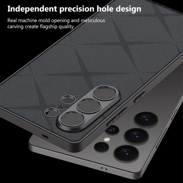 For Samsung Galaxy S26 Ultra 5G GKK Asterism Metal Paint Skin Feel Leather Full Coverage Phone Case