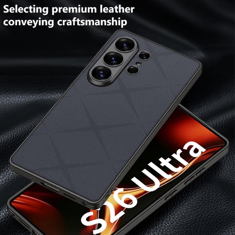 For Samsung Galaxy S26 Ultra 5G GKK Asterism Metal Paint Skin Feel Leather Full Coverage Phone Case