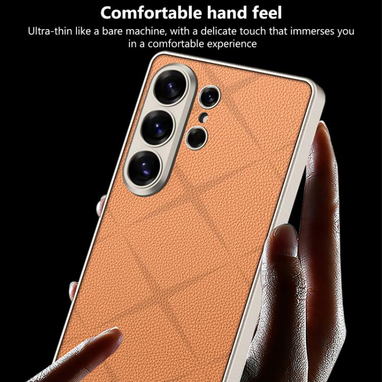 For Samsung Galaxy S26 Ultra 5G GKK Asterism Metal Paint Skin Feel Leather Full Coverage Phone Case