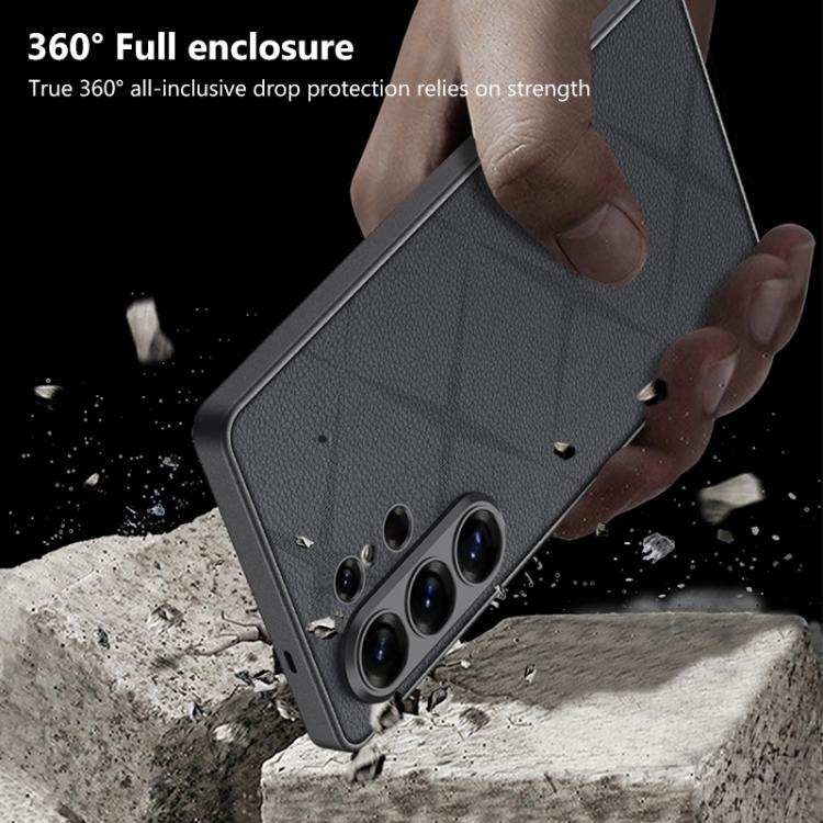 For Samsung Galaxy S26 Ultra 5G GKK Asterism Metal Paint Skin Feel Leather Full Coverage Phone Case