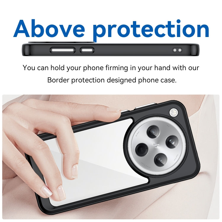For OPPO Find X8 Colorful Series Acrylic Hybrid TPU Phone Case