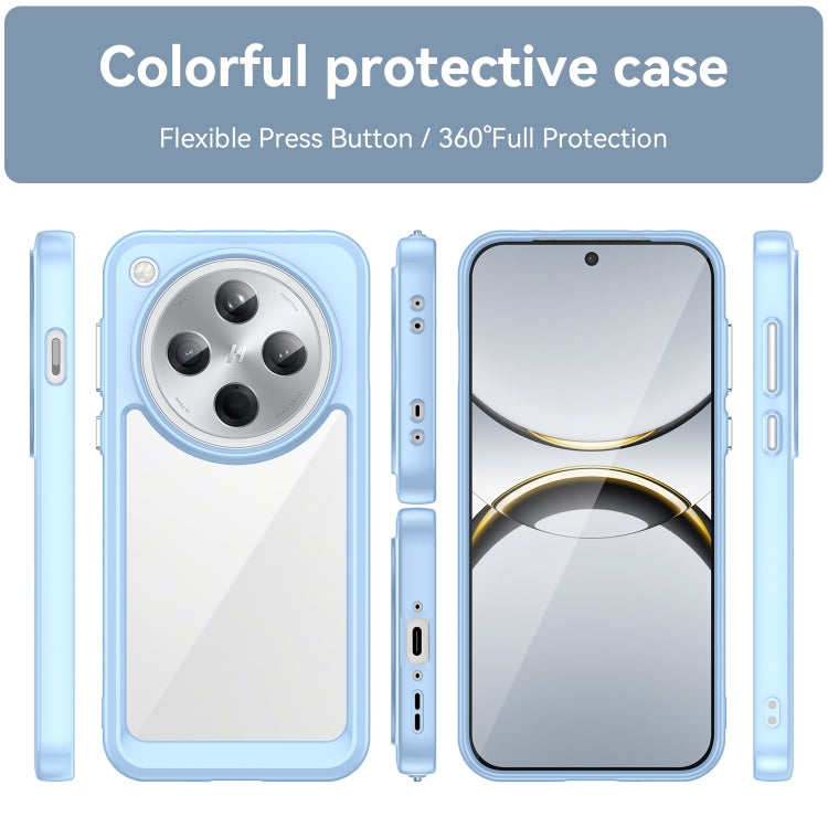 For OPPO Find X8 Colorful Series Acrylic Hybrid TPU Phone Case