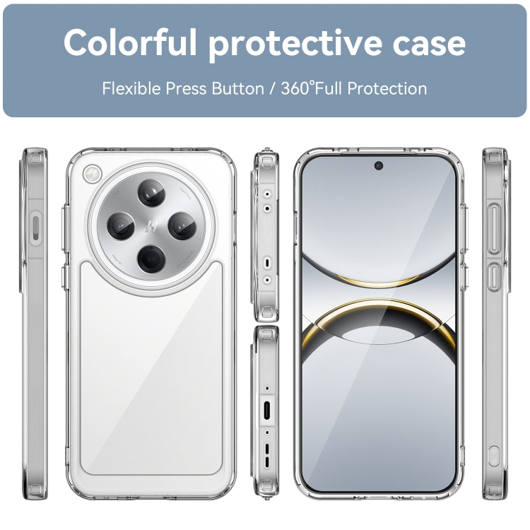For OPPO Find X8 Colorful Series Acrylic Hybrid TPU Phone Case